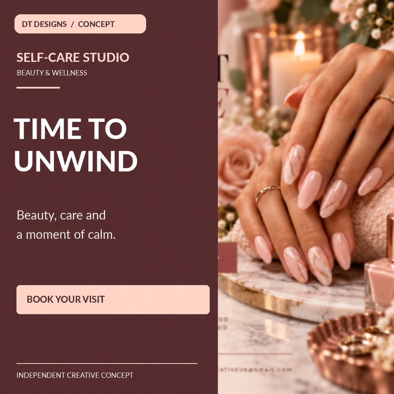 Beauty & Wellness appointment promotional concept