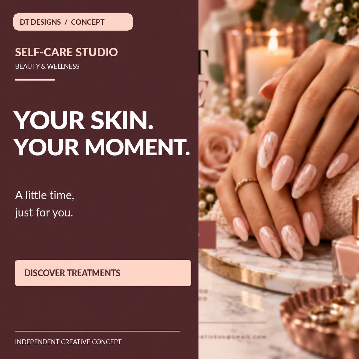 Beauty & Wellness treatment promotional concept