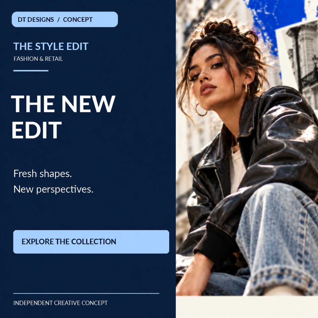 Fashion & Retail drop promotional concept