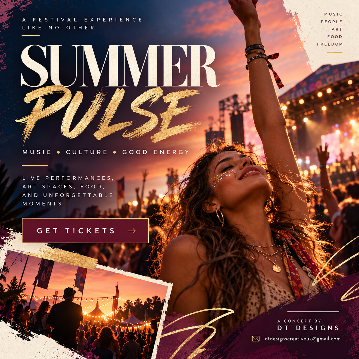 Summer Pulse premium festival concept