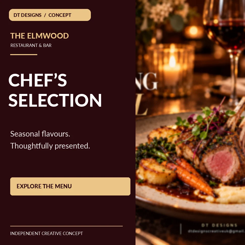 Restaurants & Hospitality chef promotional concept