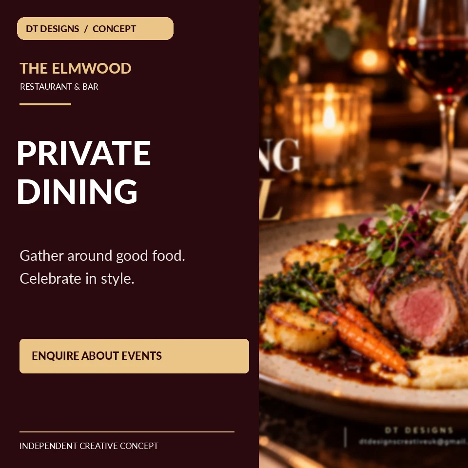 Restaurants & Hospitality private promotional concept