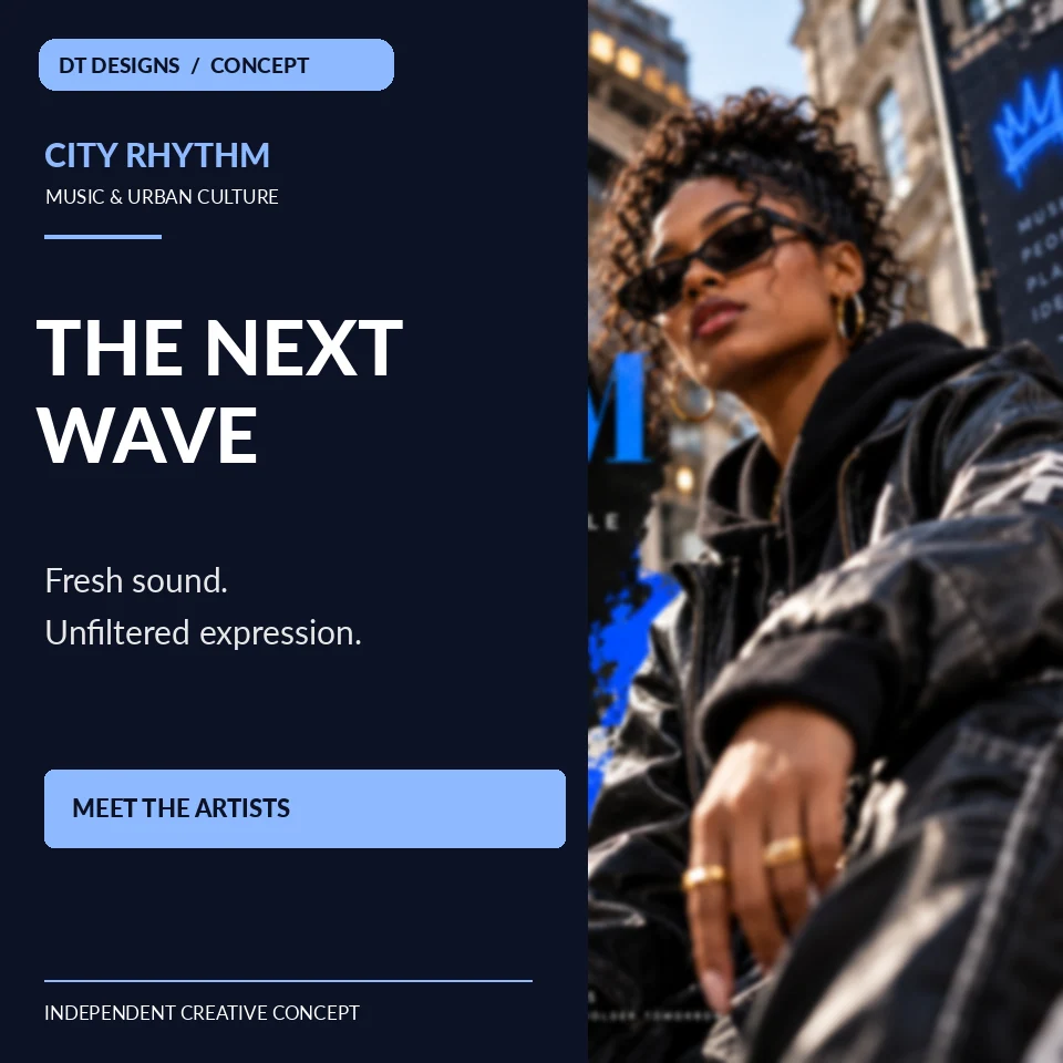 Music & Urban Culture artist promotional concept