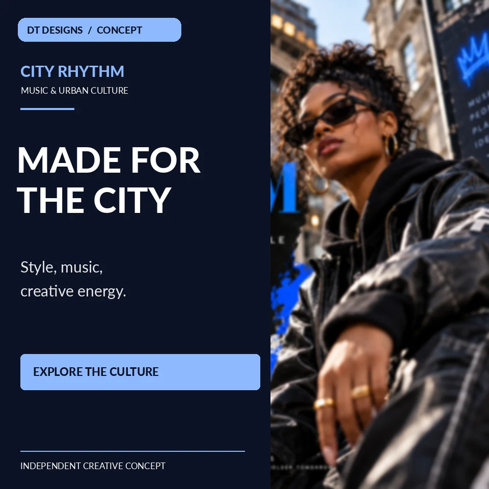 Music & Urban Culture streetwear promotional concept